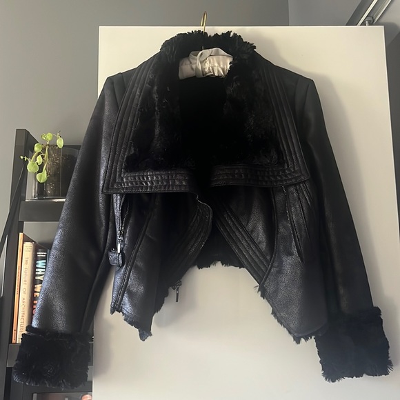 Jennifer Lopez Jackets & Blazers - Faux suede and fur timed jacket